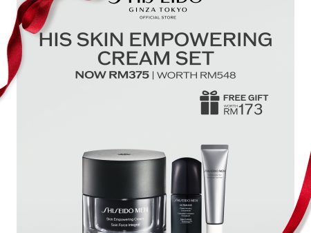 [Valentine s Day] Shiseido Men Skin Enpowering Cream 50ml (Anti-Aging) RM375 (Worth RM548) Online Hot Sale