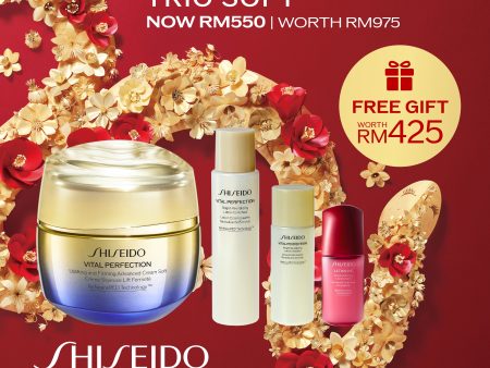 [CNY] Shiseido Vital Perfection Uplifting And Firming Advanced Soft Cream 50ml (Anti-Aging) Set RM550 (Worth RM975) For Cheap